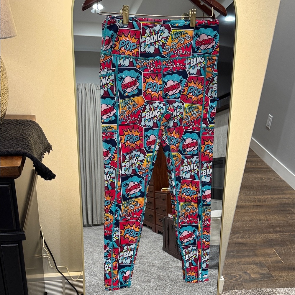 Colorful Comic Print women’s Leggings